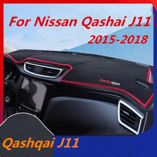 Automobile Instrument Panel Shading Pad Car Dashboard Avoid Light Pad Dark Mat For Nissan Qashqai J11 2015 2016 2017 2018