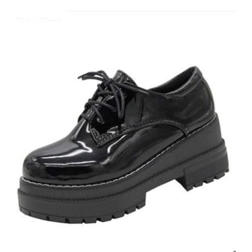 Woman Fashion Hidden Wedge Heel Casual Shoes Spring Autumn Womens High Heels Shoes Breathable Platform Oxfords Outdoor Shoes