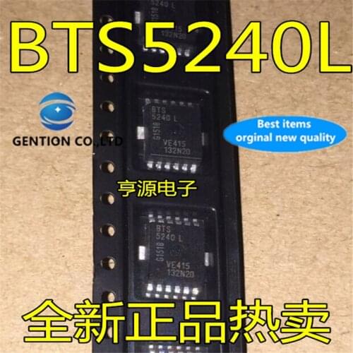 10Pcs BTS5240 BTS5240L GAC motor BCM steering light control chip, automobile computer board chi in stock 100% new and original
