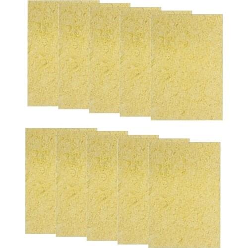 10Pcs Soldering Tip Cleaning Sponge High Temperature Resistant Replacemen Sponge