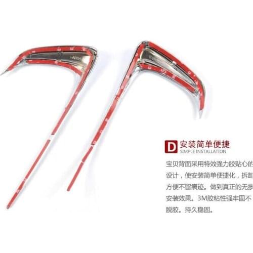 2013 -2016 High Quality front fog lamp cover ABS chrome / Electrolytic decoration fog light cover for Citroen C-Elysee