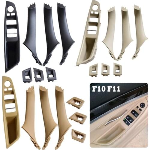 Car Inner Handle LHD For BMW F11 LCI 518d 520d 520dx 520i 2012-2017 Door Panel Pull Cover Trim Armrest Handle Bar Pull Carrier