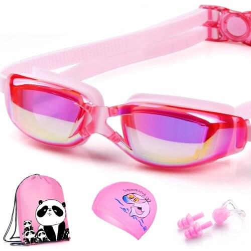 Waterproof PU baby swimming cap Children Swimming hat Children Swim cap kids swimming glasses