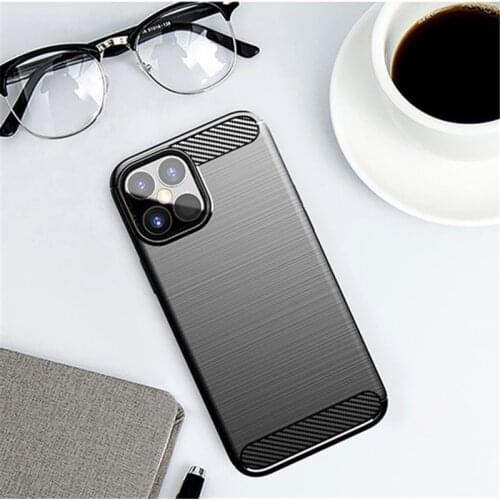 For iPhone SE 2020 Case Rubber Silicone Carbon Fiber Cover For iPhone 11 12 Pro 6 7 8 X XR XS Max Case For iPhone 12 Mini Case