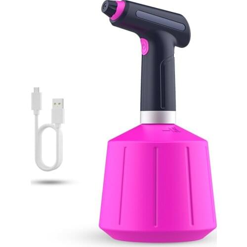 Dropshipping Electric Car Wash Mist Spray Bottle Adjustable Spout USB Chargeable Sprayer Garden Watering Can House Disinfection