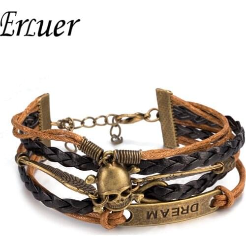 Кожаные браслеты ERLUER China At AliExpress