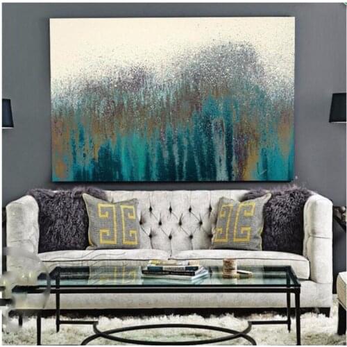 Hand made Oil Painting Home Decoration Thick Wieco Art Modern Contemporary Abstract Oil Paintings Ready to Hang Canvas Wall Art