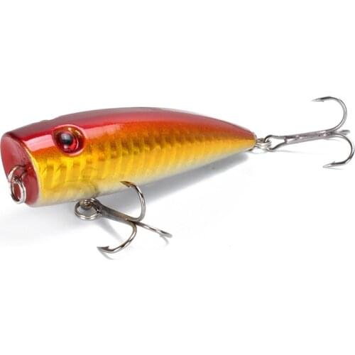 LZY DUANG Hot 1pcs Fishing Lures 7cm/9.3g Topwater Popper 5 Color Hard Bait Artificial Wobblers Plastic Pesca Fishing Tackle