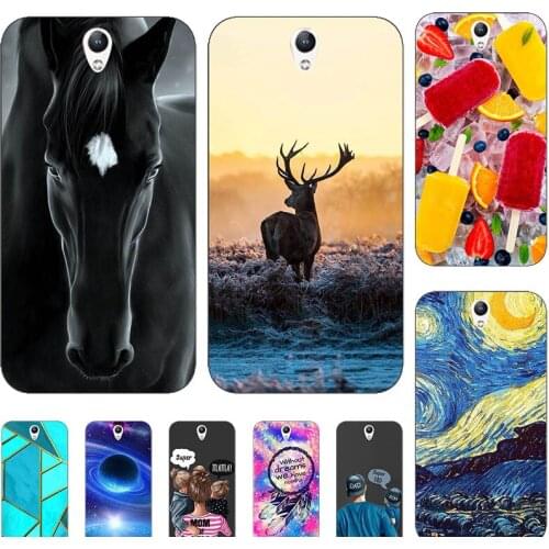 Fashion Bumper Cute Case For Lenovo Vibe S1 S1A40 S1C50 5.0" Case Soft Silicone Cat Horse Flower Cover Back Shell
