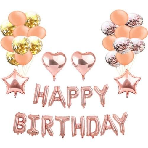 Pink Heart Theme Baby Party Decorations Set Newborn Baby Birthday Party Venue Dress Up Supplies