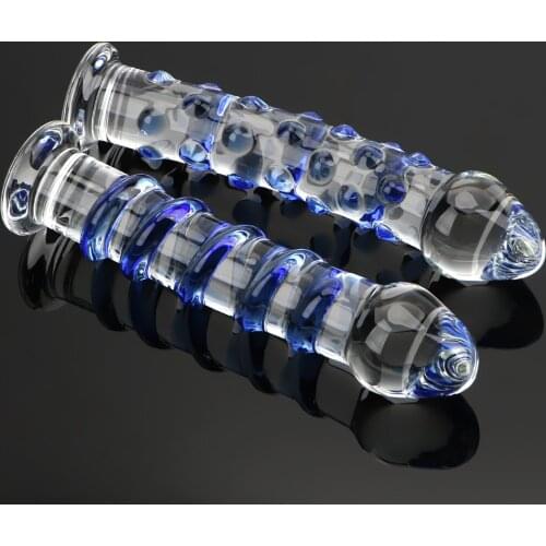 OLO Sex toys for Women Crystal Glass Dildos Anal Butt Plug G-spot Large Penis Realistic Dildo Female Masturbator Adult Products