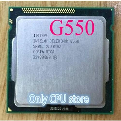 Free shipping INTEL G550 Desktop CPU 2.6GHz L3 2MB/5.0GT/s processor LGA 1155 1155pin processor