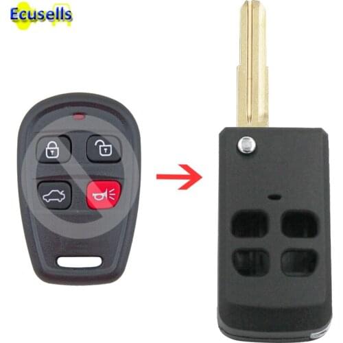 Folding Key Case Shell 4 Button for KIA Sorento Optima Spectra CONVERT YOUR OLD REMOTE TO A FLIP KEY