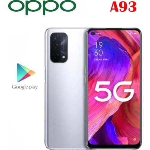 Official Original New OPPO A93 5G Cell Phone SM4350 Octa Core 18W 5000Mah 48.0MP Camera Android 11 6.5inch LCD 90Hz Rate Reflash