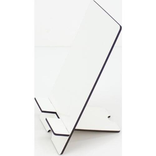 Sublimation Phone Stand Holder Wooden Blank MDF Cellphone Rectangle Stands DIY Customized White Removable Mobile Phone Holder SN