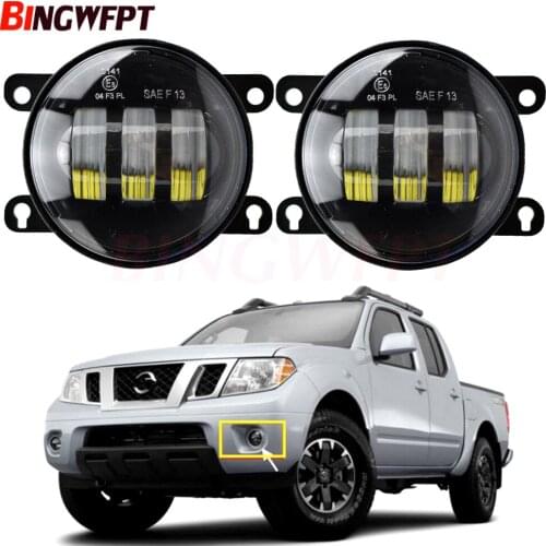 2PCS LED Fog Light 30W Car Front Fog Lamp DRL For Nissan Frontier Pathfinder Xterra Note Interstar Navara Pixo Sentra