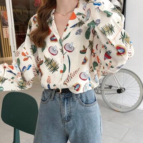 Блузки с принтом TOPPICK China At AliExpress