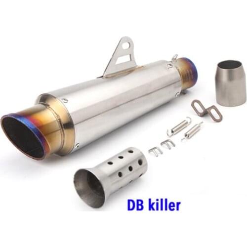 Universal 51mm Motorcycle Exhaust Pipe project Stainless steel For R6 cbr1000 crf 230 cb650f CB400 nc750x