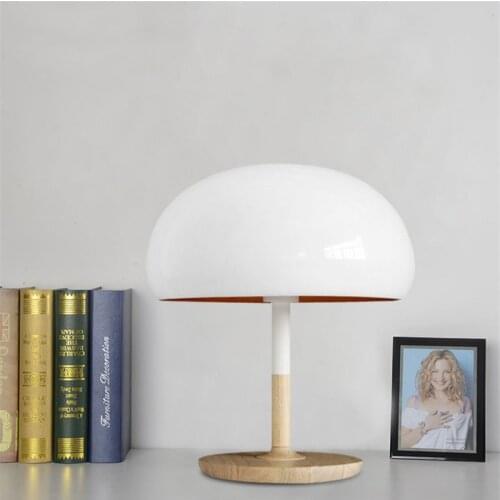 Vintage Table Light LED Table Lamp White Mushroom Retro For Bedroom Bedside Living Room Indoor Modern Home lighting TA046