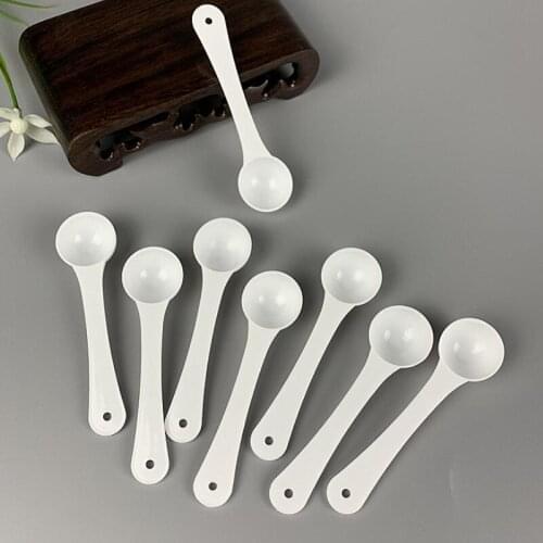 1 Gram Professional Plastic Spoons For Food Milk Washing Powder Medicine White Measuring Spoons LX7751