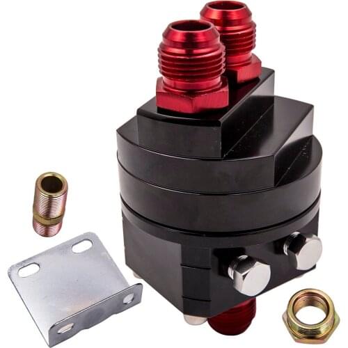 10-AN10 Oil Filter Relocation Kit with Universal Cooler Sandwich Plate Adapter