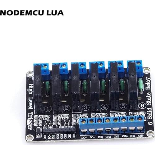6 Channel Solid State Relay Module Board High Level Trigger 5V 2A Module for Arduino Duemilanove MEGA2560 MEGA1280 ARM DSP PIC