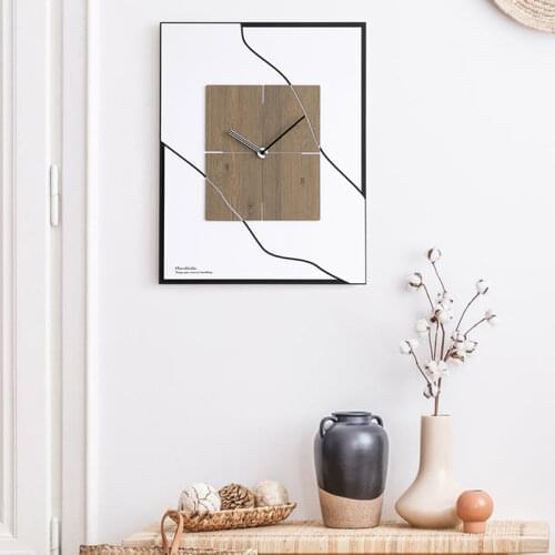 Large Square Creativity Luxury Wall Clocks Mute Nordic Modern Wall Clocks Simple Abstract Horloge Murale Fashion Art EK50bgz