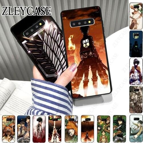 Attack on Titan Mikasa Soft Black Phone Case For samsung galaxy s10plus s10e s10lite s9 s8plus s20plus s7 s6edge s20ultra case
