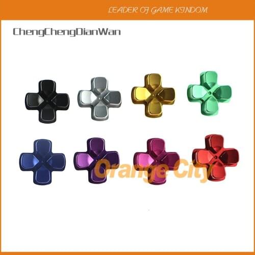 ChengChengDianWan 10pcs 30pcs 100pcs full Metal cross button D-pad button controller parts For PS4 Wireless Controller