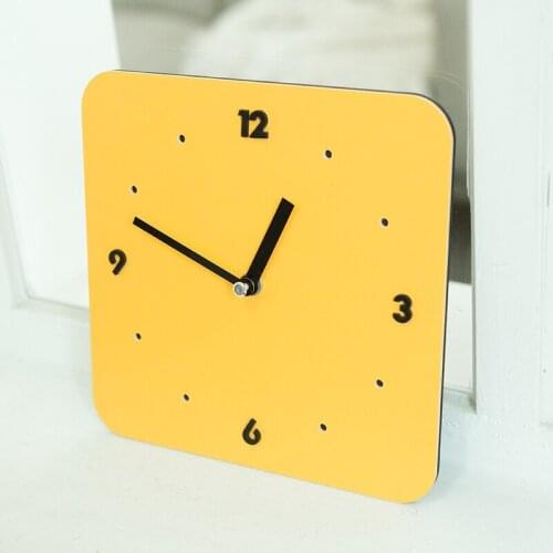 Kids Square Clock Wall Nordic Acrylic Simple Digital Wall Clock Silent Creative Living Room Relogio Parede Home Decor WE50WC