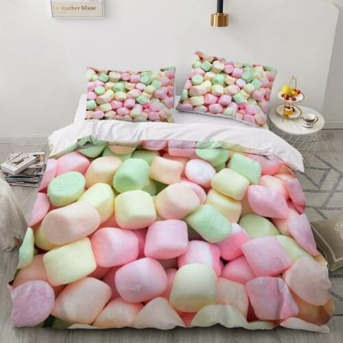 3D Bedding Sets luxury Spun Sugar Style Single Queen Double Full King Twin Bed linen For home Duvet cover 200x200