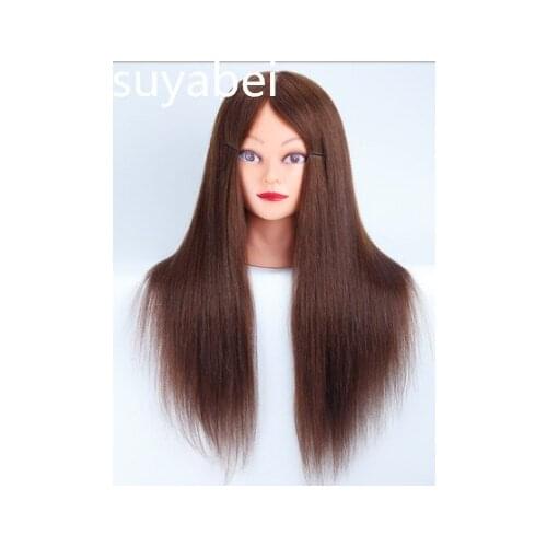 Brown Professional Blonde hairdressing dolls head Female Mannequin Bridal Hairdressing Mannequin Head