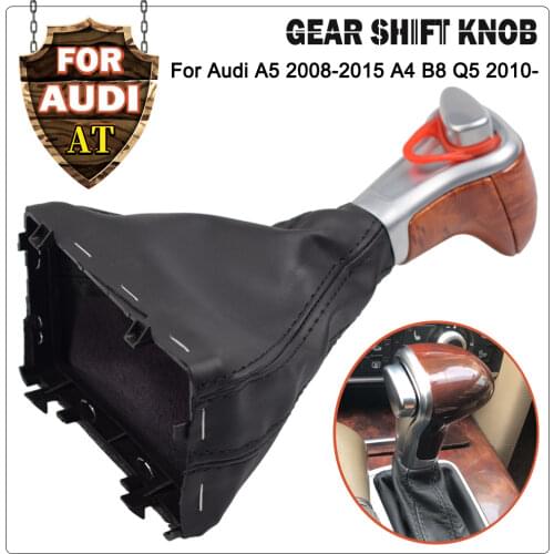 Car Leather GEAR Shift Knob Shift Knobs FOR AUDI A6 A7 A3 A4 A5 A6 C6 Q5 2009 2010 2011 2012 2014 4G1 713 139 R