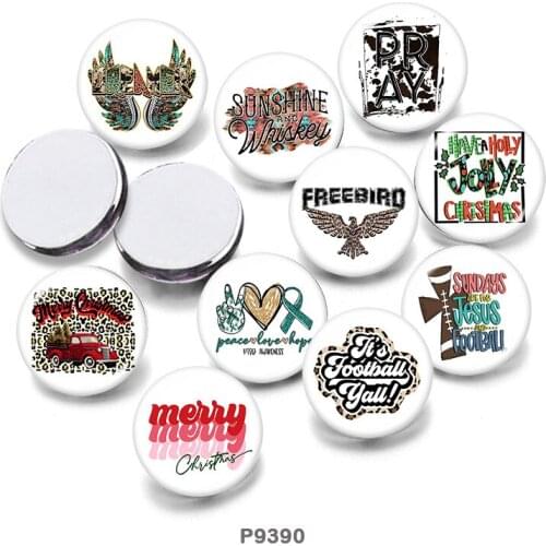 Words 12mm/18mm/20mm/25mm/30mm Round Glass Cabochon Flat Back Making Findings P9390