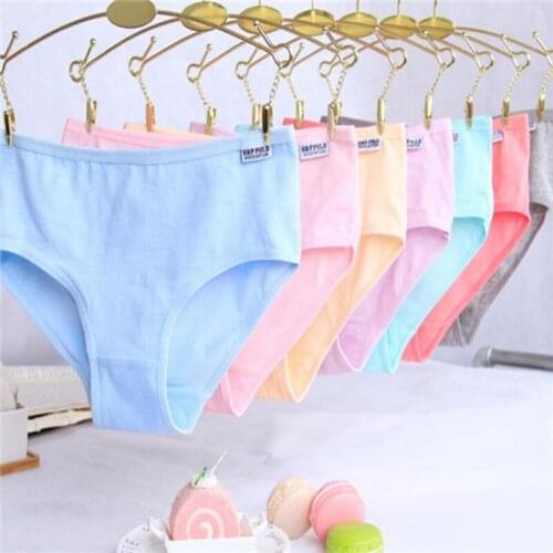 2019 NEW 4Pcs/Lot Cute Girl Panties Underwear Briefs Cotton Lingerie Soft Comfortable Panty Wholesale sq-9932-4p