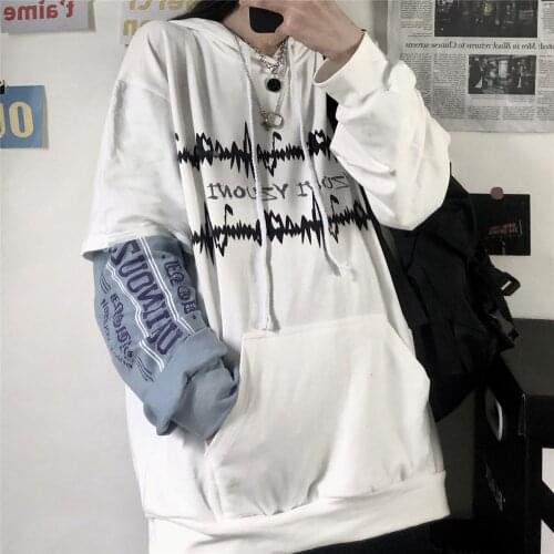 New Hot selling long sleeve neutral tops for women 2021 fashion clothes for teens goth woman casual graphic hoodies Ay9246