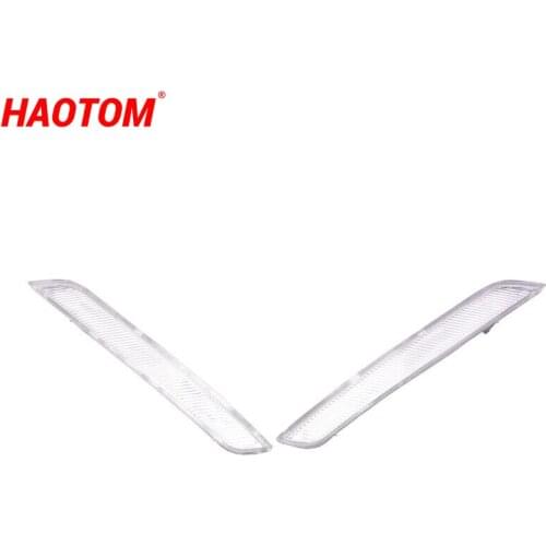 2PCS Left+Right Clear White Side Marker Reflector For BMW X5 E70 X6 E71 E72 2008-10 2011 2012 2013 2014 63147187087 63147187088