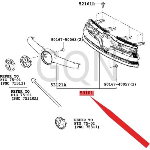 Radiator grille sub-assembly 2015-Toy ota HIG HLA ND ER center grille assembly Front center grille/radiator grille
