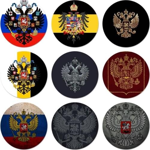 Armenia russia Flag coat of arms Icons Pins Badge Decoration Brooches Metal Badges For Clothes Backpack Decoration 58mm