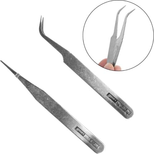 652F 1 Pc Precision Repair Mounting Tool Electronic Stainless Steel Tweezer