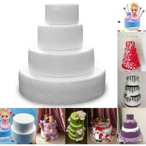 1Pcs Cake Dummy Modelling Foam Polystyrene Styrofoam Sugar Craft Party DIY Christmas Wedding celebration Decorations Accessories