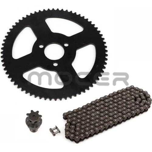 25H Chain 144 Links 25H 68 teeth Rear Sprocket ,7 teeth sprocket shaft For Electric tricycle Mini moto Pocket Bike ATV Quad