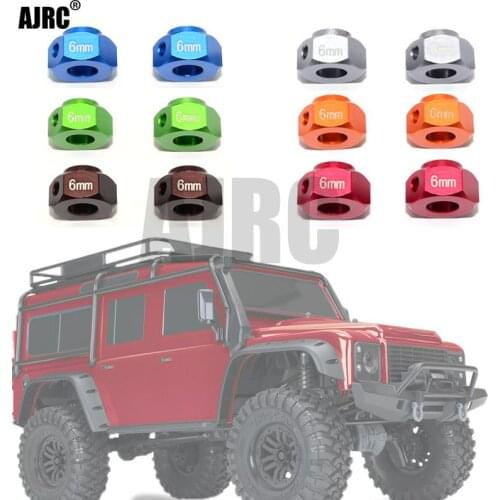 4pcs Metal Hexagon Adapter Wheels Hubs Mount with Stainless Steel Screw Needle Extension nut for TRAXXAS TRX-4 TRX-6 Adapter 6mm