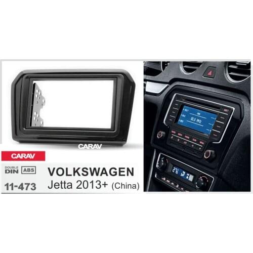 CARAV 11-473 Double Din Fascia For VOLKSWAGEN For J etta Radio DVD Stereo Panel Dash Mounting Installation Trim