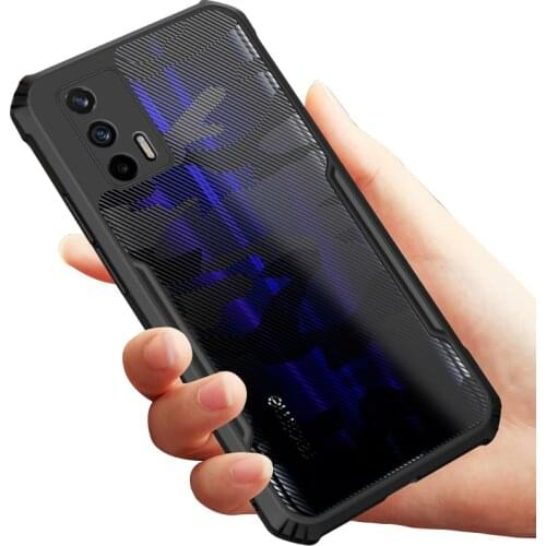 For Realme GT Case Airbag Case Camouflage Acrylic PC+TPU Anti-knock Armor Back Cover For Realme GT Rzants