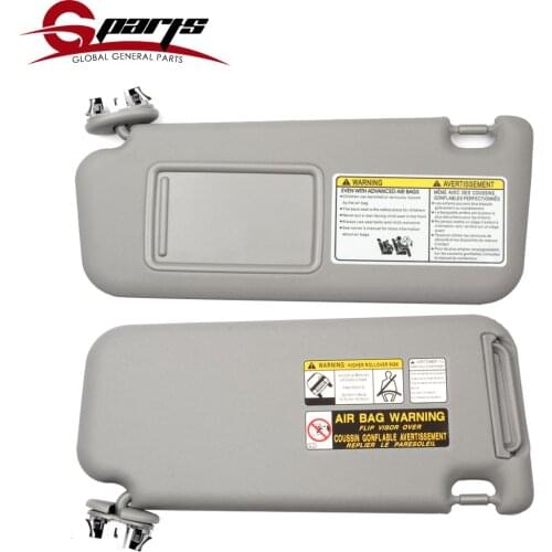 G-Parts Left Driver Side Sun Visor With Light Fit For Toyota RAV4 2006-2009 74320-42501-B2