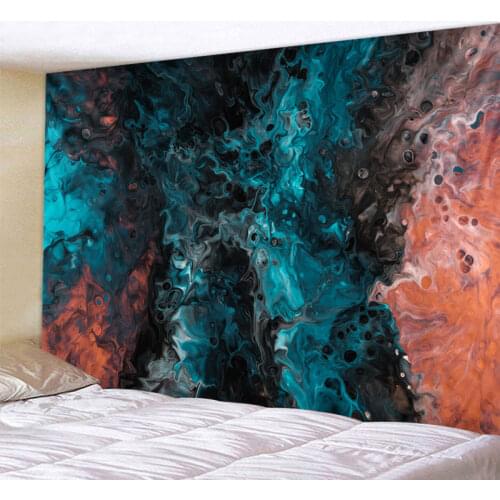 Geometric pattern Psychedelic art Mandala Printed Polyester Tapestry Wall Hanging For Decorate Home Living Room Bedroom Office