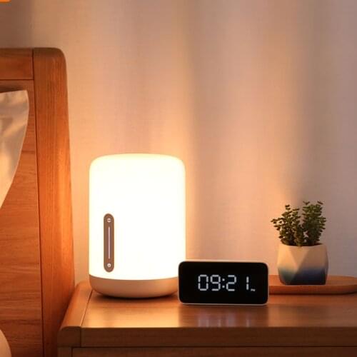 Hot XIAOMI MIJIA Bedside Lamp 2 Smart LED Table lamp bedroom Bedside voice control Night Light indoor desk light Wifi Mihome