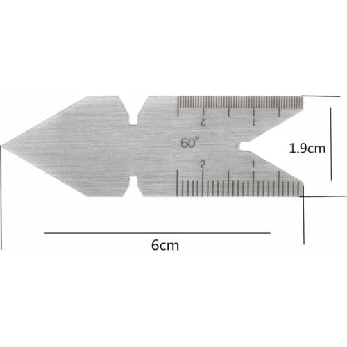 ISO 60 Degree Inch Metric Screw Thread Pitch Gauge Center Gauge Measuring Lathe Tool