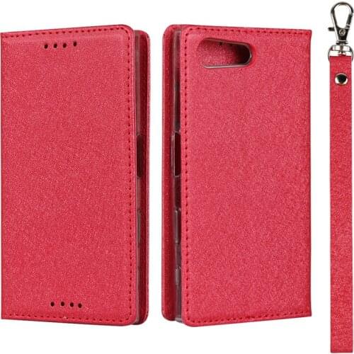 Silk Pattern PU Leather Case For Sony Xperia X Compact Flip Stand Wallet Cover Card Pockets Lanyard cases